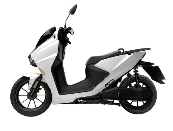 Fleet of ScootHero delivery bikes